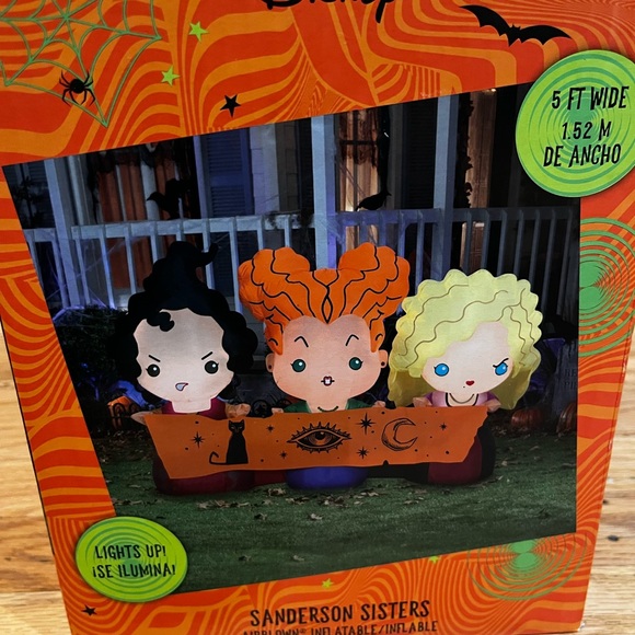 Disney Holiday Hocus Pocus Sanderson Sisters Inflatable Outdoor Halloween Yard Decor